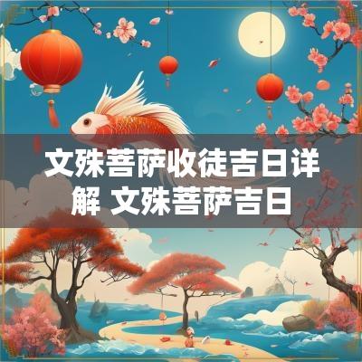 文殊菩萨收徒吉日详解 文殊菩萨吉日