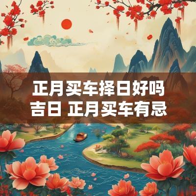 正月买车择日好吗吉日 正月买车有忌讳吗