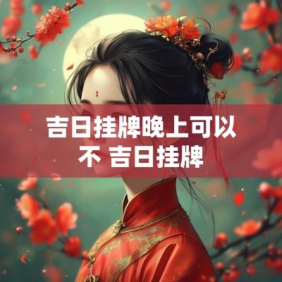 吉日挂牌晚上可以不 吉日挂牌