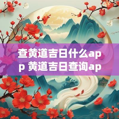 查黄道吉日什么app 黄道吉日查询app