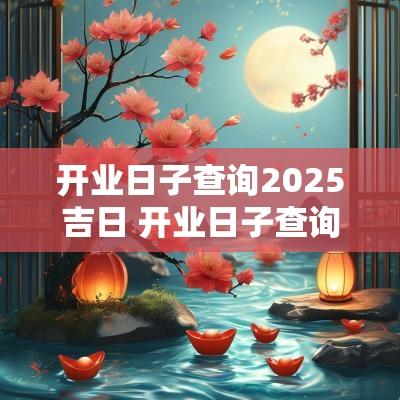 开业日子查询2025吉日 开业日子查询2025年11月