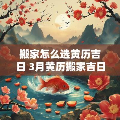 搬家怎么选黄历吉日 3月黄历搬家吉日