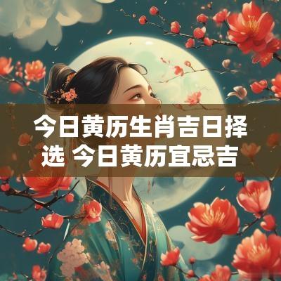 今日黄历生肖吉日择选 今日黄历宜忌吉日查询