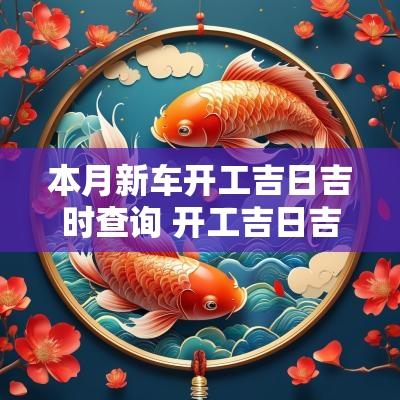 本月新车开工吉日吉时查询 开工吉日吉时查询大全 本月新车开工吉日吉时查询 开工吉日吉时查询大全