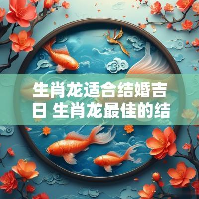 生肖龙适合结婚吉日 生肖龙最佳的结婚年份