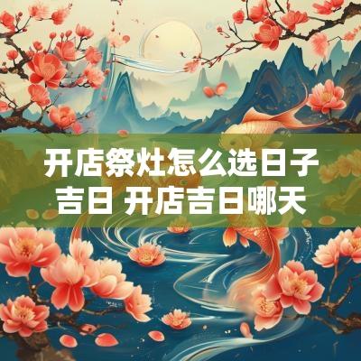 开店祭灶怎么选日子吉日 开店吉日哪天好
