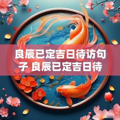 良辰已定吉日待访句子 良辰已定吉日待访文案