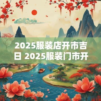 2025服装店开市吉日 2025服装门市开门吉日
