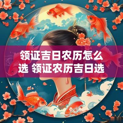 领证吉日农历怎么选 领证农历吉日选择哪天最好