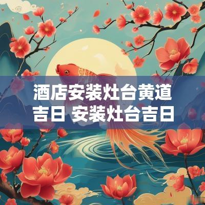 酒店安装灶台黄道吉日 安装灶台吉日12月份
