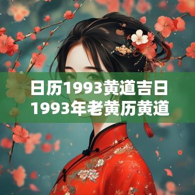 日历1993黄道吉日 1993年老黄历黄道吉日