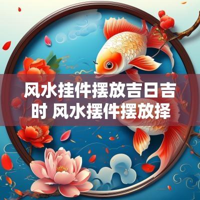 风水挂件摆放吉日吉时 风水摆件摆放择吉日方法