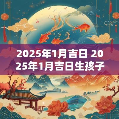 2025年1月吉日 2025年1月吉日生孩子