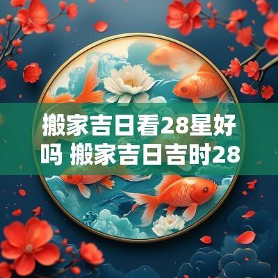 搬家吉日看28星好吗 搬家吉日吉时28星宿