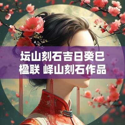 坛山刻石吉日癸巳楹联 峄山刻石作品