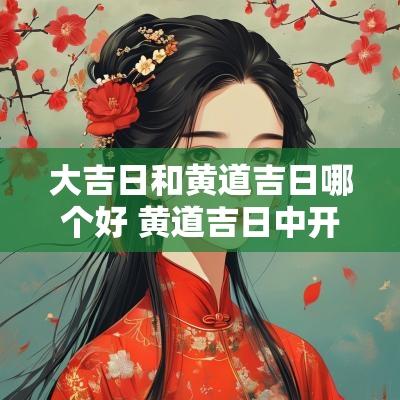 大吉日和黄道吉日哪个好 黄道吉日中开日好还是收日好