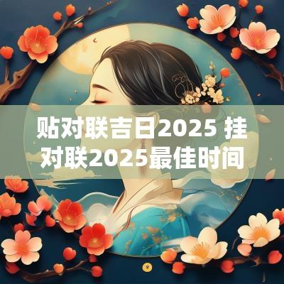 贴对联吉日2025 挂对联2025最佳时间