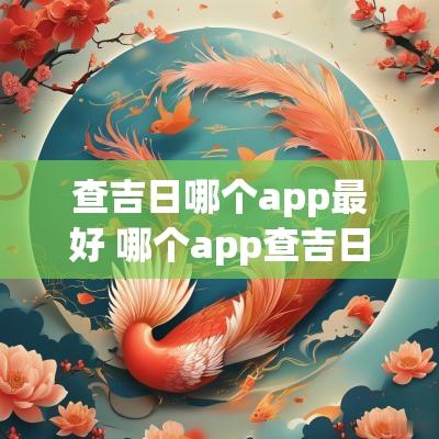 查吉日哪个app最好 哪个app查吉日