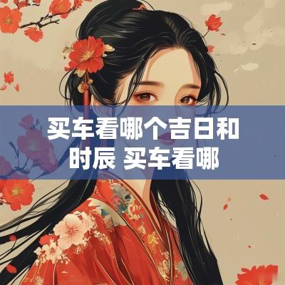 买车看哪个吉日和时辰 买车看哪