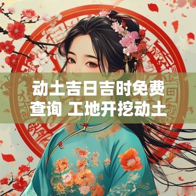 动土吉日吉时免费查询 工地开挖动土吉日吉时