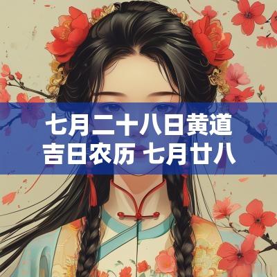 七月二十八日黄道吉日农历 七月廿八是黄道吉日