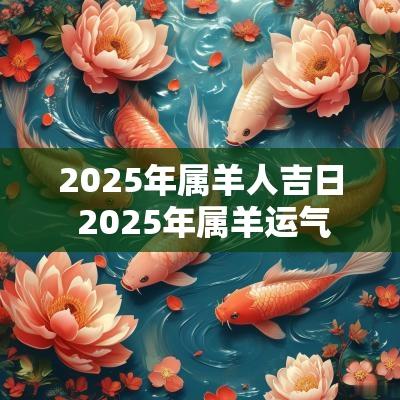 2025年属羊人吉日 2025年属羊运气