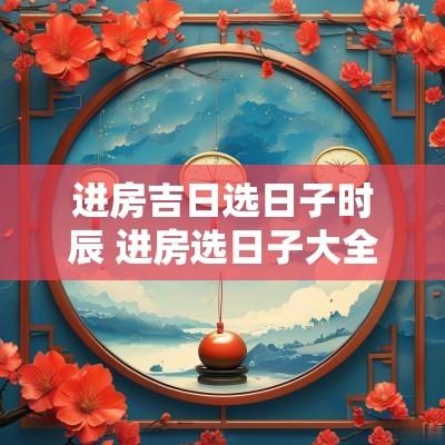 进房吉日选日子时辰 进房选日子大全2025年