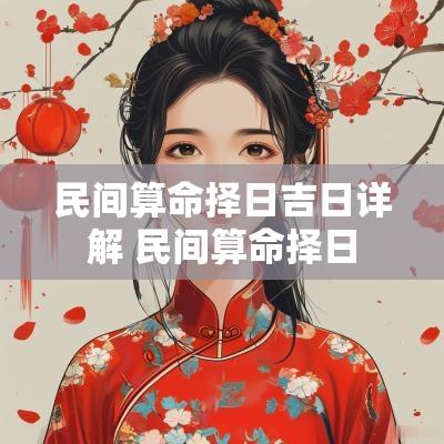 民间算命择日吉日详解 民间算命择日