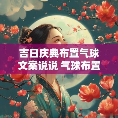 吉日庆典布置气球文案说说 气球布置生日文案朋友圈仪式感