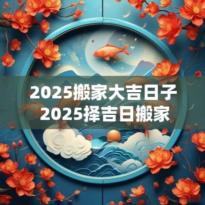2025搬家大吉日子 2025择吉日搬家