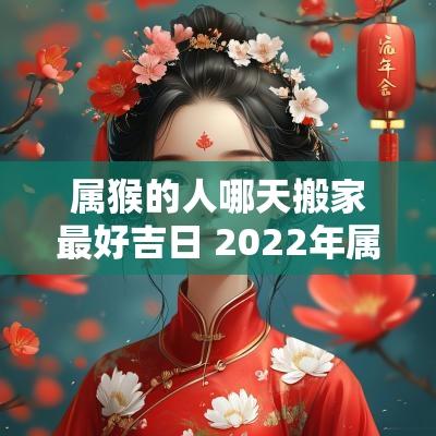 属猴的人哪天搬家最好吉日 2025年属猴的最佳搬家吉日