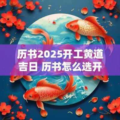 历书2025开工黄道吉日 历书怎么选开工吉日