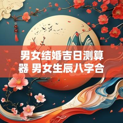 男女结婚吉日测算器 男女生辰八字合婚结婚吉日表