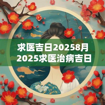 求医吉日20258月 2025求医治病吉日