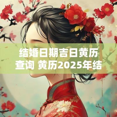 结婚日期吉日黄历查询 黄历2025年结婚吉日