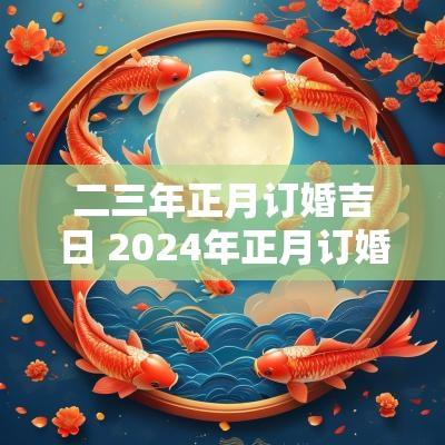 二三年正月订婚吉日 2025年正月订婚吉日