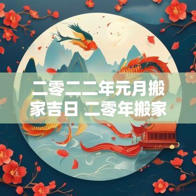 二零二二年元月搬家吉日 二零年搬家吉日大全
