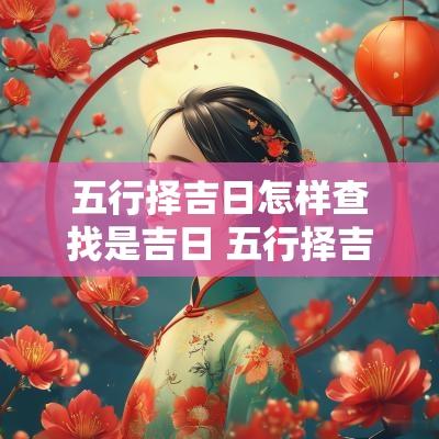 五行择吉日怎样查找是吉日 五行择吉日柱排法