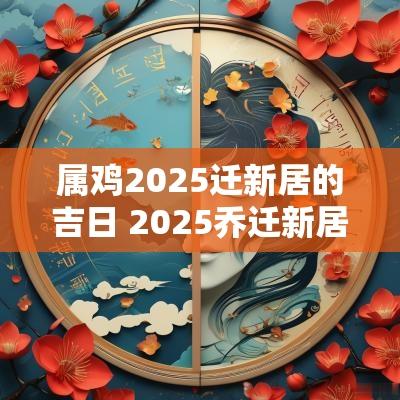 属鸡2025迁新居的吉日 2025乔迁新居吉日一览表