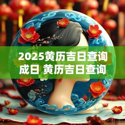 2025黄历吉日查询成日 黄历吉日查询2025佛山
