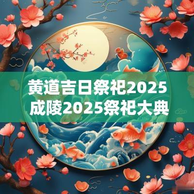 黄道吉日祭祀2025 成陵2025祭祀大典直播