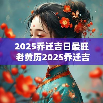 2025乔迁吉日最旺 老黄历2025乔迁吉日