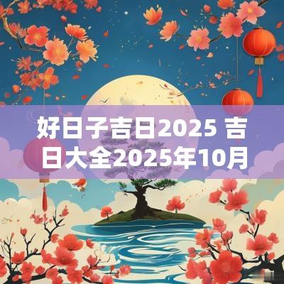 好日子吉日2025 吉日大全2025年10月