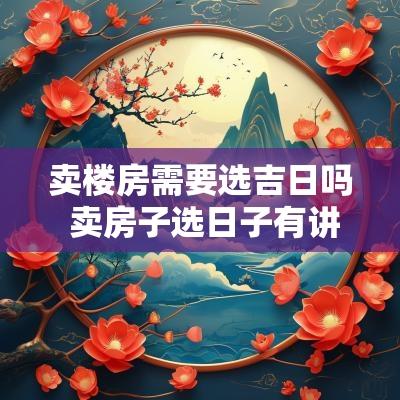 卖楼房需要选吉日吗 卖房子选日子有讲究吗