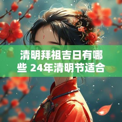 清明拜祖吉日有哪些 24年清明节适合拜祖吗