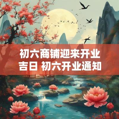 初六商铺迎来开业吉日 初六开业通知图片