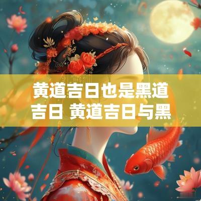 黄道吉日也是黑道吉日 黄道吉日与黑道吉日有什么区别