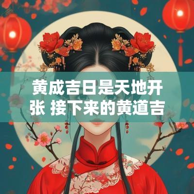 黄成吉日是天地开张 接下来的黄道吉日适合开业
