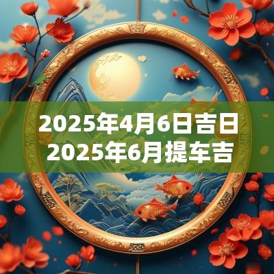 2025年4月6日吉日 2025年6月提车吉日