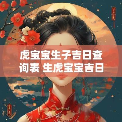虎宝宝生子吉日查询表 生虎宝宝吉日查询表